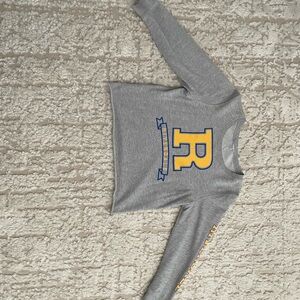 Gray Kids RIVERDALE Long Sleeve Shirt with Yellow and Blue Print